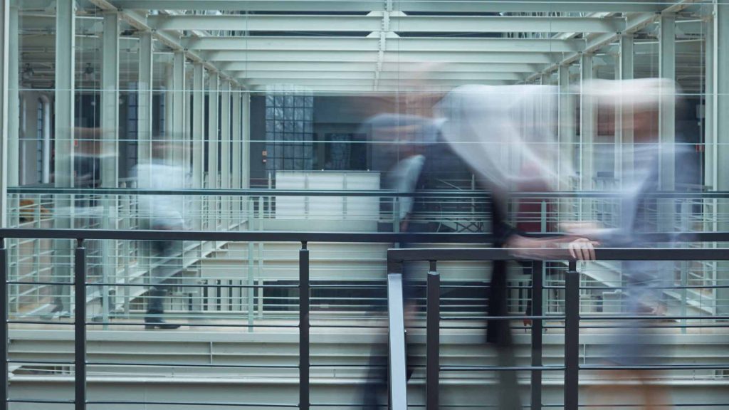 Busy commercial offices